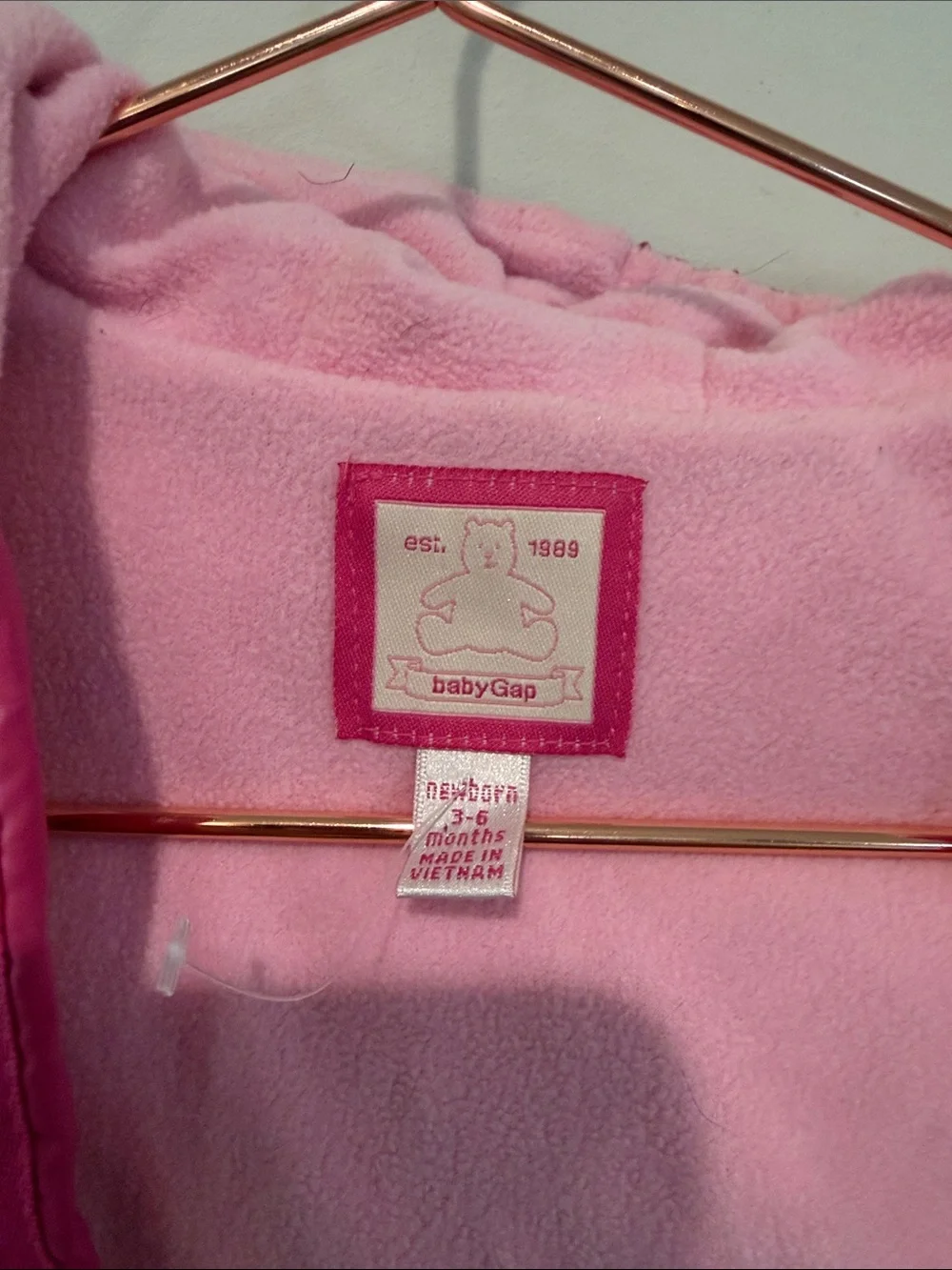 GAP Hot Pink Puffer Sleep Sack with Hood